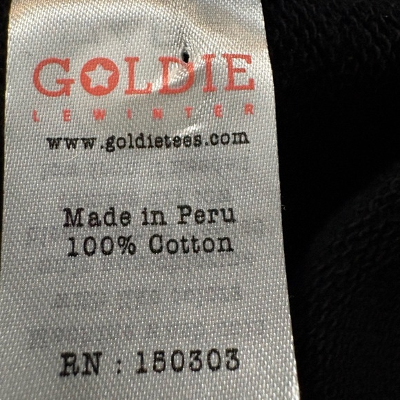 Goldie Linwinter Peruvian Cotton Colorblock Sweater - Black and Blue. Very comfy - Picture 5 of 14